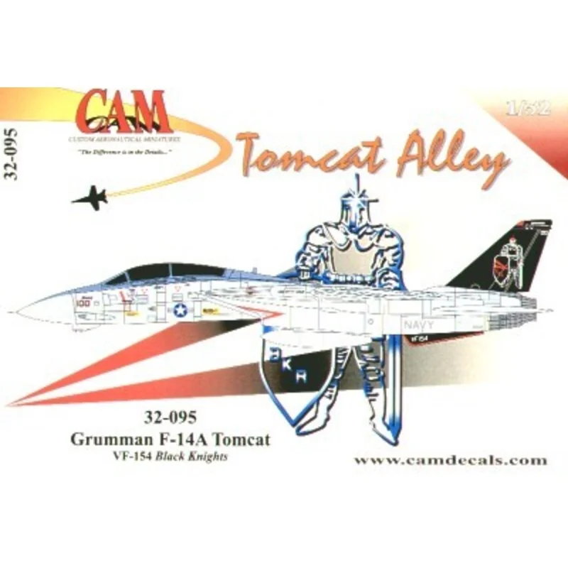 Grumman F-14A Tomcat (1) 161272 NF/100 VF-154 Black Knights CAG USS Kitty Hawk 1998