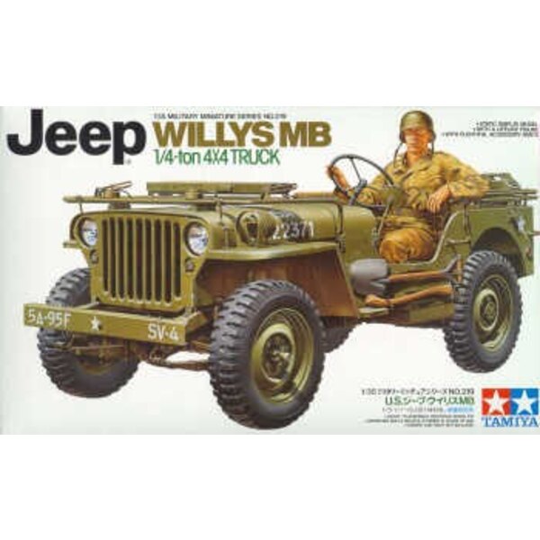 Willys MB J eep mit Fahrer & den Abziehbildern für 5 Versionen Willys MB J eep mit Fahrer & den Abziehbildern für 5 Versionen