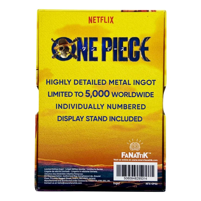 One Piece Ingot Luffy Wanted Poster Limited Edition Münzen