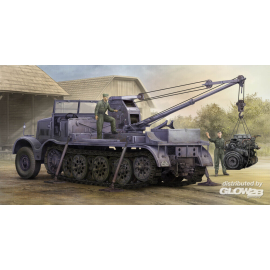 Schwerer Zugkraftwagen 18 t with 6 t Billstein-Crane, Sd.Kfz.9/1 Modellbausatz 