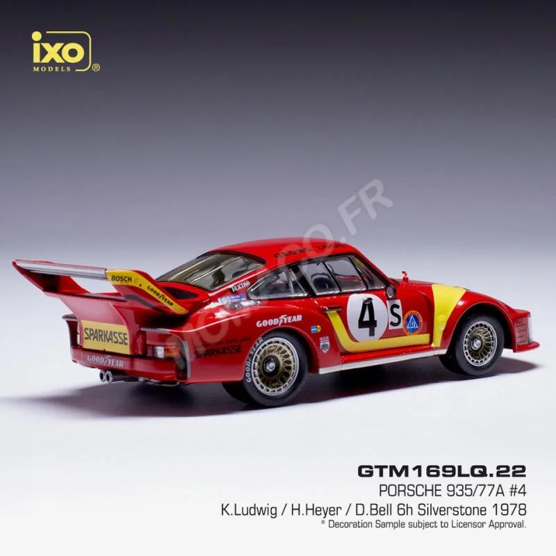 PORSCHE 935/77A 4 LUDWIG/HEYER 6H DE SILVERSTONE 1978 Modellautos
