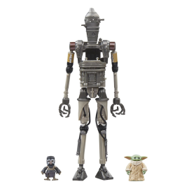 Star Wars: The Mandalorian - Vintage Collection pack of 3 figures IG-12, Grogu & Anzellan 10 cm Figurine 