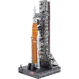 MetalEarth: PREMIUM SERIE - ARTEMIS MOND RAKETE 8,4x7,3x18,8cm, 3D Metallmodell mit 3,5 Blättern, verpackt, 14+ 