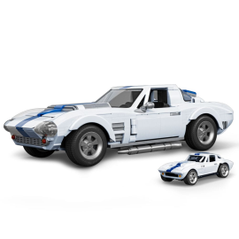 Mattel Brick Shop Hot Wheels Elite Series 1/16 Corvette Grand Sport Building Set 