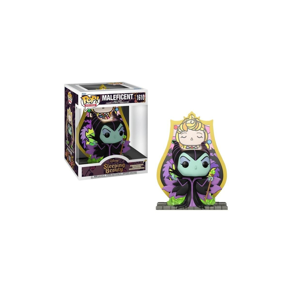 VILLAINS - POP Deluxe No. 1610 - Maleficent (Stained Glass) 