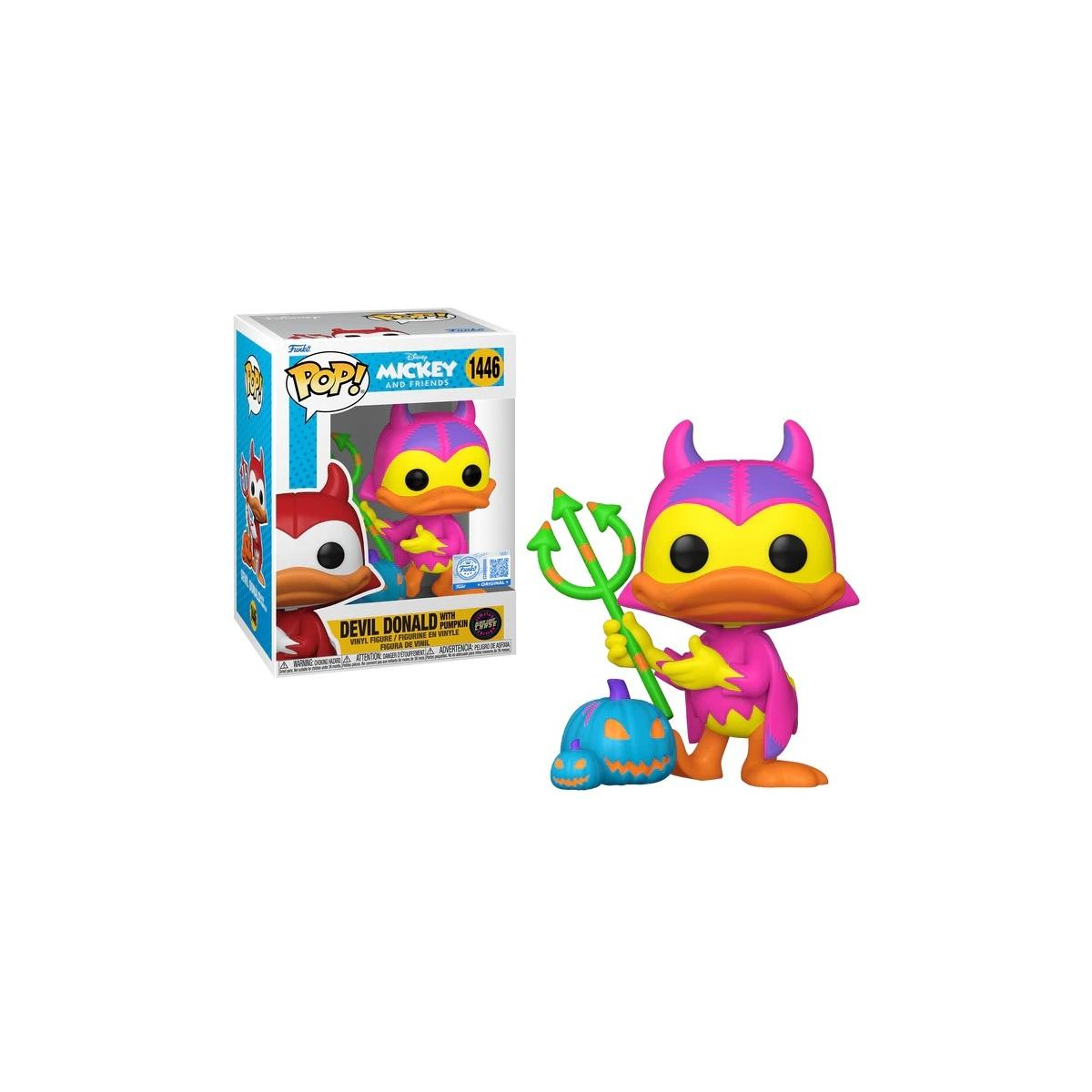 DISNEY - POP N° 1446 - Devil Donald with Chase (Black Light) Pop Figuren