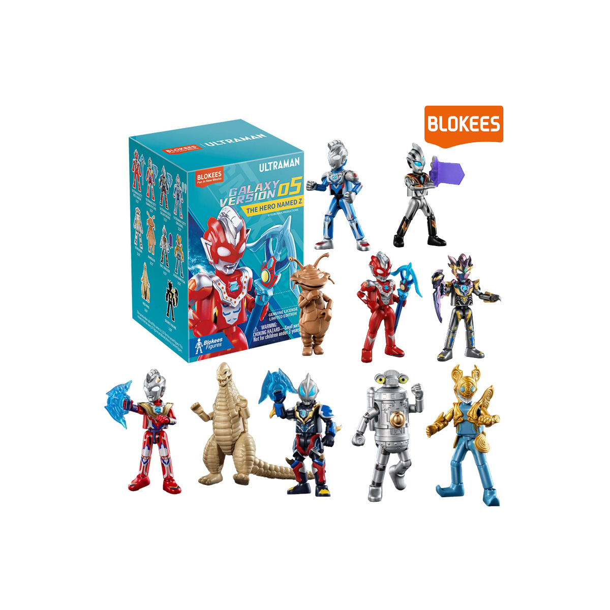 Ultraman Blokees Galaxy Version 05 The Hero Named Z assortment 9pcs Popkultur : Manga-Modelle