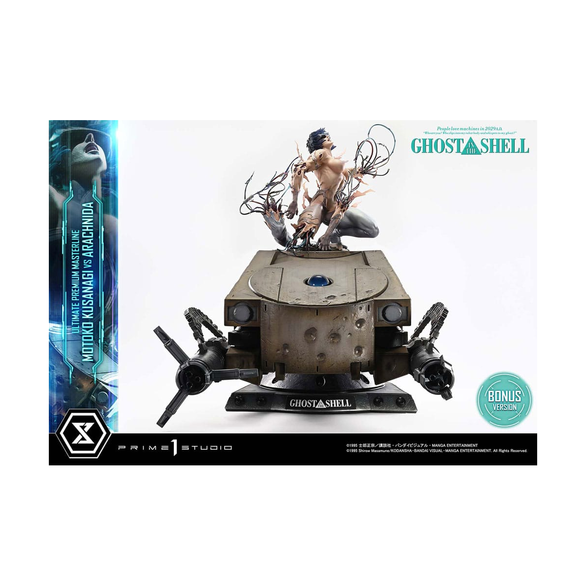 Ghost in the Shell Ultimate Premium Masterline Series 1/4 Action Figure Motoko Kusanagi vs Arachnida Bonus Version 68 cm 