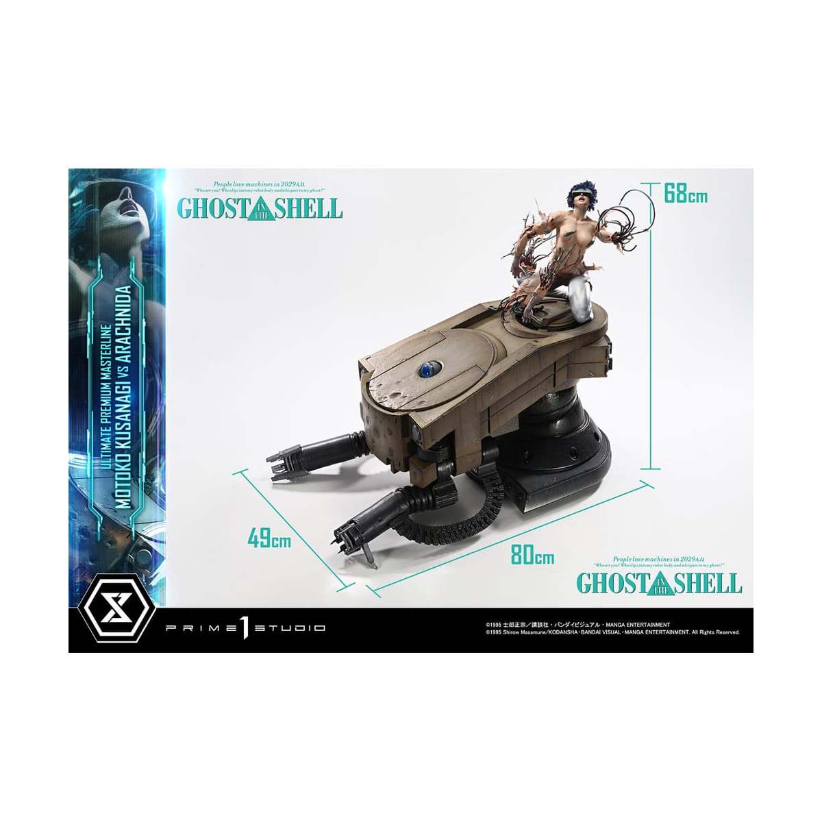 P1SUPMGITS-02S Ghost in the Shell Ultimate Premium Masterline Series 1/4 Action Figure Motoko Kusanagi vs Arachnida Bonus Versio