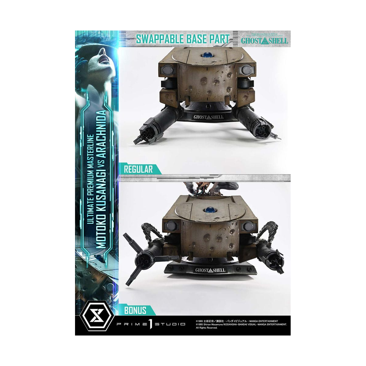 Ghost in the Shell Ultimate Premium Masterline Series 1/4 Action Figure Motoko Kusanagi vs Arachnida Bonus Version 68 cm