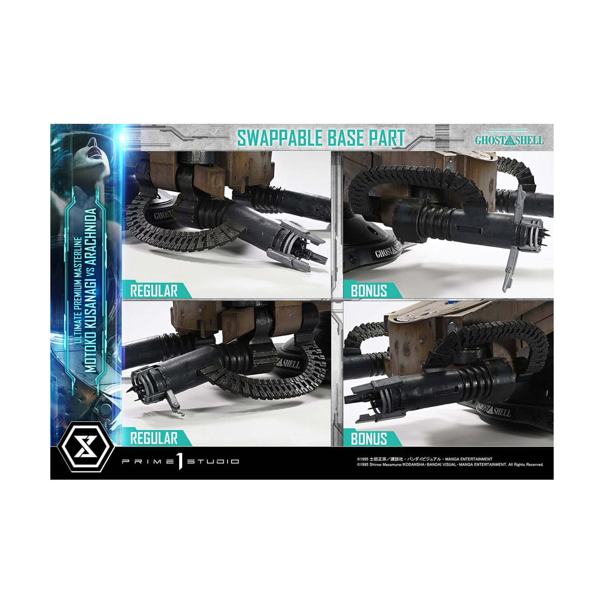 Ghost in the Shell Ultimate Premium Masterline Series 1/4 Action Figure Motoko Kusanagi vs Arachnida Bonus Version 68 cm