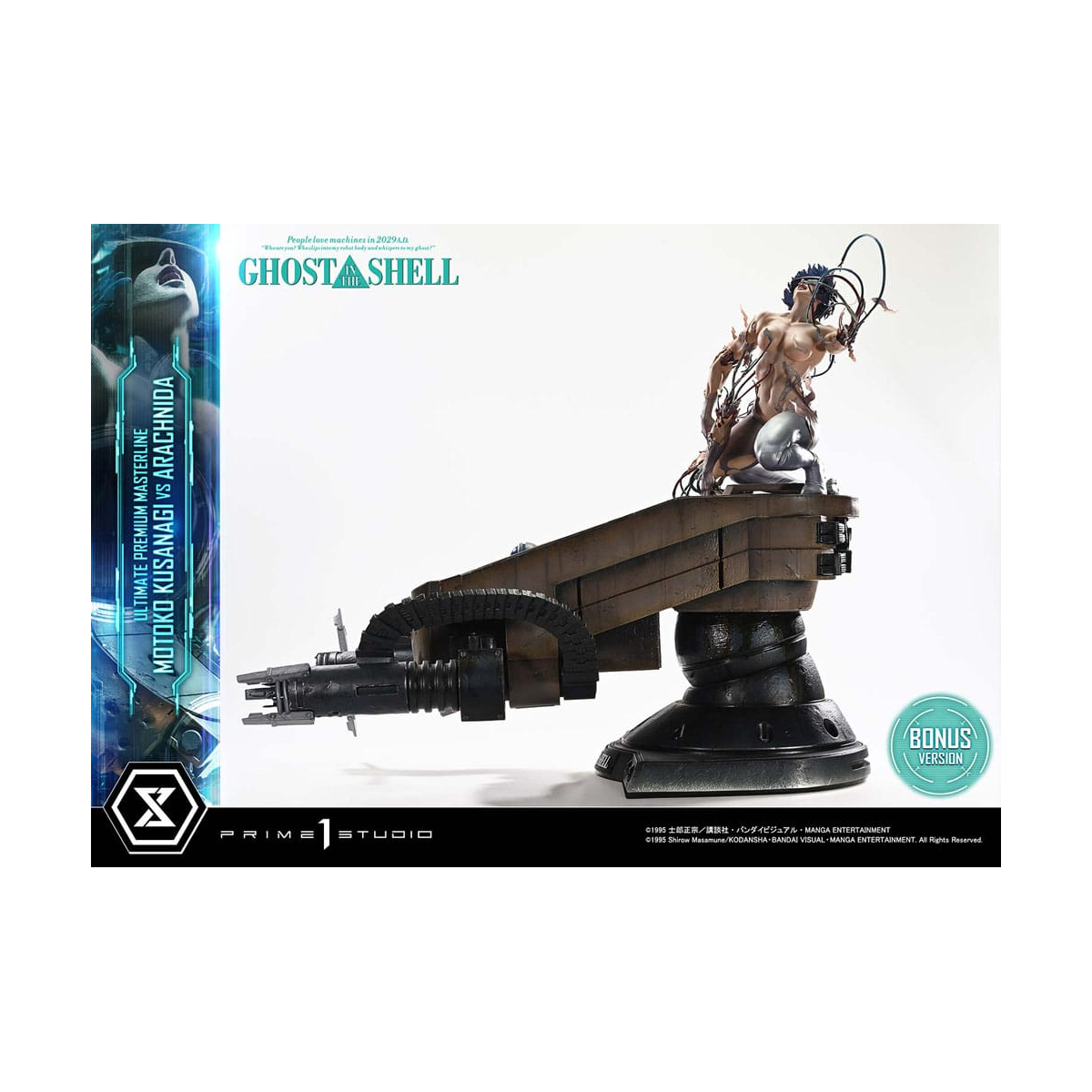 Ghost in the Shell Ultimate Premium Masterline Series 1/4 Action Figure Motoko Kusanagi vs Arachnida Bonus Version 68 cm