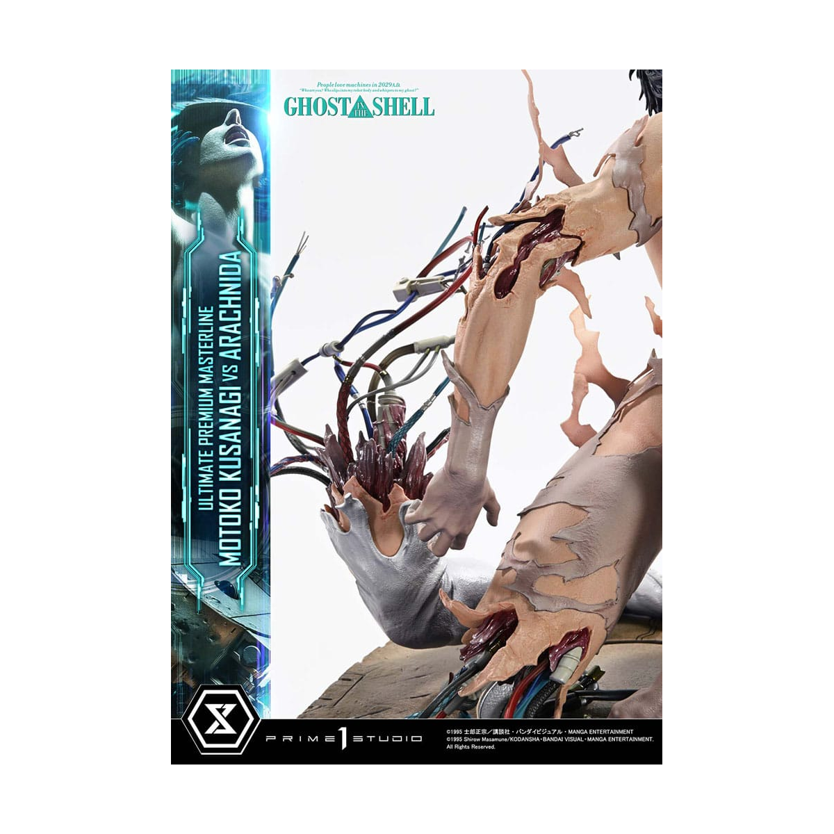 Ghost in the Shell Ultimate Premium Masterline Series 1/4 Action Figure Motoko Kusanagi vs Arachnida Bonus Version 68 cm