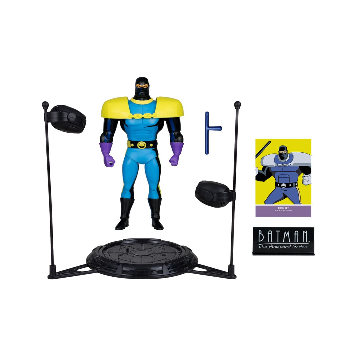Batman: The Animated Series DC Direct action figure Build-A Wave 5 Lock-Up Black Light Edition (Gold Label) 15 cm McFarlane Toys