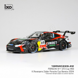 PORSCHE 911 GT3 CUP 69 ROVANPERA PORSCHE CUP ZOLDER 2024 Miniatur 
