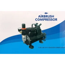 Airbrush Compresser mit Auto Start / Auto Stop Funktion, Air Manometer, Druck einstellbar, Luftfilter, Wasserabscheider, Piston 