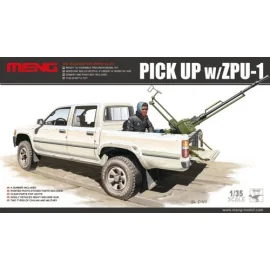 Dual-Cab Toyota Hallo-Lux Pick Up Truck mit ZPU1 Flugabwehrkanone
