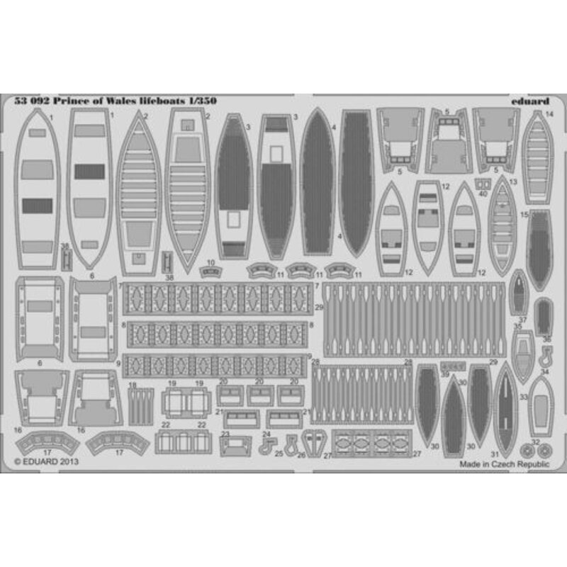 Prince of Wales Rettungsboote (entworfen, um mit Tamiya-Kits verwendet werden)