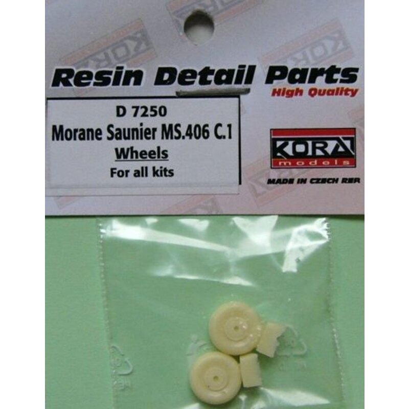 Morane-Saunier Ms.406C.1 Räder (für alle Kits) Morane-Saunier Ms.406C.1 Räder (für alle Kits)