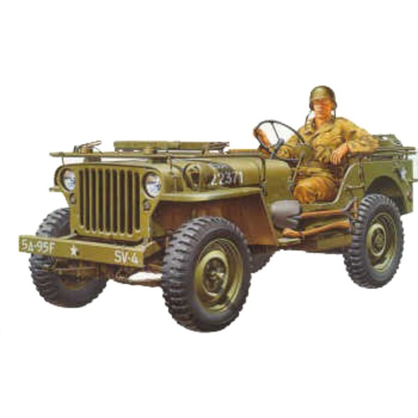 Willys MB J eep mit Fahrer & den Abziehbildern für 5 Versionen Willys MB J eep mit Fahrer & den Abziehbildern für 5 Versionen