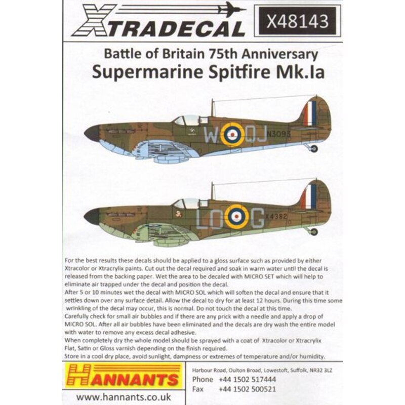 Spitfire Mk.Ia Battle of Britain 1940 Pt.1 (6) R6776 QV-H 19 Sqn Ft / Sgt George Unwin RAF Fowlmere - Unbekannt Serien RN-N 72 S